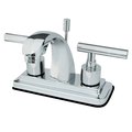 Kingston Brass KS4641CML 4" Centerset Bathroom Faucet, Polished Chrome KS4641CML